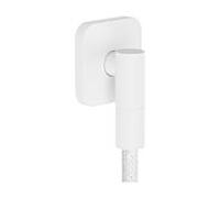 Hansgrohe Raccord mural FixFit Fine Q 28884700 – Q softsquare, avec clapet anti-retour, blanc mat