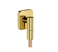 Hansgrohe Raccord mural FixFit Fine Q 28884990 – clapet anti-retour, SoftSquare, aspect or poli