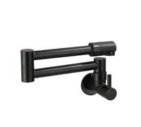 Robinet mural pliable en acier inoxydable 304, robinet rotatif universel for cuisine, robinet d'eau froide simple dissimulé Commercial