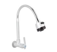 Robinet Mural Rotatif à 360 Degrés, Robinet D'Eau Froide de Cuisine G1/2 Pouces Robinet Mitigeur Monobloc de Style Moderne Facile à Installer pour évier de Cuisine Domestique