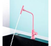 Robinet Osmoseur pour Evier de Cuisine Eau Froide Rotation 360° Robinet Filtre a Eau Acier Inoxydable,rose