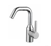 Robinet pivotant en acier inoxydable avec aérateur en nid d'abeille pour eau chaude et froide dans l'évier de cuisine ou de salle de bain, construction en métal pour une utilisation durable et une