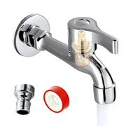 Robinet pour buanderie,Robinet d'eau épais anti-fuite - pour lave-linge et seau,Pour salle d'eau, balai, buanderie, jardin, maison, résidence universitaire, appartement