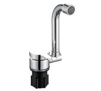 Robinet pour camping-car avec couvercle, eau chaude et froide, robinet d’évier pliable pivotant à 360°, poignée unique, métal pour camping-car, 7,9 x 3,1 x 2,8 in, 20 x 8 x 7 cm