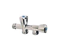 Robinet pour machine à laver, double, en ligne,, référence 1331004 .
