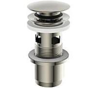Robinet push-open Ideal Standard E1482GN pour lavabos avec trop-plein, acier inoxydable