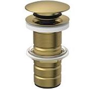 Robinet push-open Ideal Standard E1483A2 pour lavabos sans trop-plein, or brossé