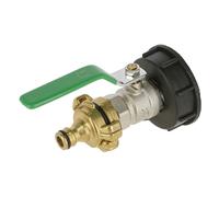 Kerbl Robinet raccordement IBC avec 2 raccords GeKA 3/4"
