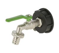 Robinet raccordement avec raccord tuyau Kerbl IBC Argenté TU