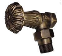 Robinet radiateur équerre 20x27 rétro