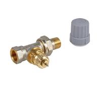 Robinet radiateur RA FN10 corps droit 3/8 - DANFOSS - 013G0002 Noir