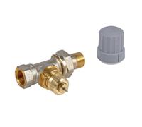 Robinet radiateur RA FN10 corps droit 3/8 - DANFOSS - 013G0002 Noir