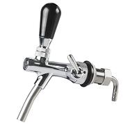 Robinet réglable pour bière pression - La marque PERA comprend un robinet à bière, un contrôleur de débit, une tige chromée G5/8 pour brassage maison