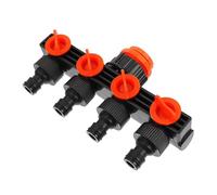 Robinet répartiteur de Tuyau d'arrosage à 4 Voies, connecteur de Tuyau Utilitaire extérieur, Distributeur diviseur de robinets d'eau avec vannes Marche/arrêt Individuelles