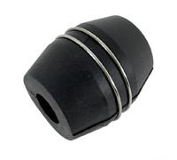 Robinet rétractable noir avec mécanisme à boule de gravité prenant en charge le mouvement contrôlé du pulvérisateur et compatibilité avec les configurations de montage standard d'évier (acier)