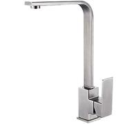 Robinet Robinet de Cuisine Professionnel en Acier Inoxydable 304, Surface Mate brossée, Robinet pivotant à 360 °, mitigeur monocommande, Sortie carrée Haute pour Lave-Vaisselle