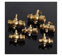 Robinet robinet droit fixe en laiton 1/4" 3/8" 1/2" M14 M16 M20 mâle femelle 1 pièce (1L2 BSP F-F 170 g)