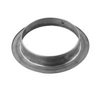 Robinet rond à bride de conduit en acier inoxydable 304 pour systèmes de ventilation - 75 mm/100 mm/150 mm - Raccord mural pour extracteur d'air, résistance à haute température (80 mm)