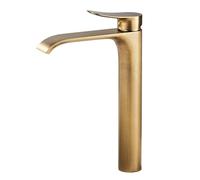 Robinet Salle Bain Cascade Haut - Mitigeur Lavabo Rétro en Laiton Bronzé - Robinet de Lavabo Laiton Antique Eau Chaude et Froide Disponible SHUNLI