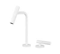 Robinet Salle Bain Lot de 2 Blanc Mitigeur Monocommande Lavabo Rotation 360° Robinet Lave Main en Laiton