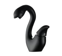 Robinet Salle Bain Robinet de lavabo moderne Swan Design à poignée unique, montage sur plage, mitigeur eau chaude/eau froide pour salle de bain