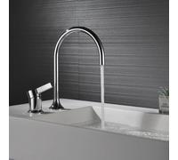 Robinet Salle Bain Sur Plan Rotation 360° 2 Trous Robinet Lave Main g1/2 Mitigeur Monocommande Lavabo,chromé