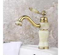 Robinet Salle De Bain, Noir Rétro Robinet Lavabo Laiton Mitigeur Lavabo, Valve En Céramique, Froid & Chaud Disponible, Mousseur Démontable - Pour Salle De Bains Et Wc