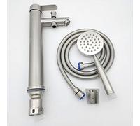 Robinet Salle De Bain，Robinet Lavabo，Robinet D'eau Froide Et Chaude Moderne à Levier Unique Avec Douche à Main Robinet De Lavabo Monotrou En Acier Inoxydable,adapté Aux Toilettes Et à La Salle De Bain