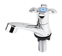 Robinet Simple Froid en Plastique ABS - Pour Lavabo et Évier de Cuisine - Poignée Unique Contemporain - Salle de Bain - Blossom G1/2
