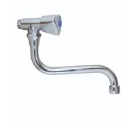 Robinet simple mural pour évier avec tête céramique 1/2 tour DIN - PRESTO-70705