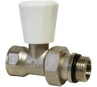 Generique Robinet de radiateur droit SOMATHERM FOR YOU 3/8" nickelé réglage manuel 100°C 10 bars