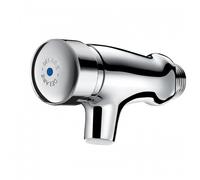 Robinet temporisé pour lavabo - eau froide - 15x21 - Tempostop mural DELABIE