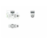 Robinet thermostatique AV 9 ¾ DN 10, PN 10, modèle droit - 1183806