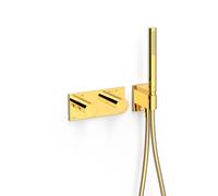 Robinet thermostatique encastré à 2 voies B-system. Or 24K - TRES 30735201OR