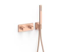 Robinet thermostatique encastré à 2 voies B-system. Or Rose Mat 24K - TRES 30725201OPM
