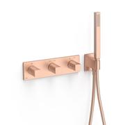 Robinet thermostatique encastré à 4 voies B-system Or Rose Mat 24K - TRES 30725401OPM