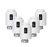 Robinet Thermostatique Intelligent Tuya avec Wi-FI Intégré for Radiateur TRV, Régulateur De Température RéDuit Les CoûTs De Chauffage(TRV604 5PCS)