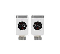 Robinet Thermostatique Intelligent Tuya Zigbee avec Passerelle Et Wi-FI Intégré RéDuit Les CoûTs De Chauffage(TRV801Z 2PCS)