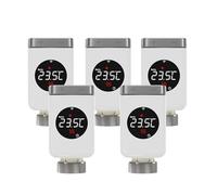 Robinet Thermostatique Intelligent Tuya Zigbee avec Passerelle Et Wi-FI Intégré RéDuit Les CoûTs De Chauffage(TRV801Z 5PCS)