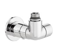 Robinet thermostatisable double équerre gauche chromé radiateur et sèche-serviettes tube M23x1,5 1/2" - THERMADOR ERGCH