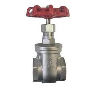 Robinet-vanne à filetage interne for conduite d'eau en acier inoxydable 304, 1/2", 3/4", 1", 1-1/4", 1-1/2", compteur passage direct Pour l'Eau(1")