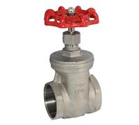 Robinet-vanne à filetage interne for conduite d'eau en acier inoxydable 304, 1/2", 3/4", 1", 1-1/4", 1-1/2", Z15W-16P, compteur passage direct(3/4")