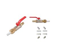Robinet Vanne Porte-buse 3/8"" pour appareils de sablage Sableuse + 8 buses Céramique blanches