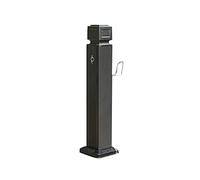 Robinet vertical en aluminium résistant aux intempéries pour jardin, colonne d'eau, design à trou unique pour une installation facile, idéal pour les patios et les pelouses.