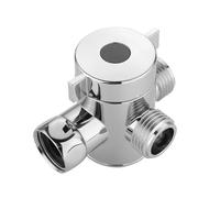 Robinet Wc 3 Voies Adaptateur de commutateur de mode de vanne de dérivation de pommeau de douche réglable à 3 voies, connecteur en laiton G1/2 pouce, accessoires de salle de bain(B Type)