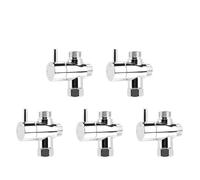 Robinet Wc 3 Voies Lot de 1 à 5 robinets de dérivation anti-rayures, pommeau de douche, inverseur à 3 voies, pièces de salle de bain(5PCS)