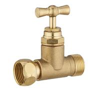 Robinet WC Droit Laiton Brut Mâle Femelle Ecrou Tournant 12x17 (3/8) NOYON & THIEBAULT