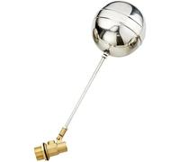 Robinets à bille à flotteur en acier inoxydable, 1 pièce 1/2" 3/4" Corps de vanne à flotteur en laiton for réservoir d'eau chaude et froide