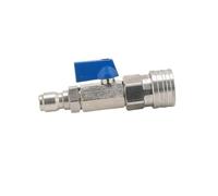 Robinets à boisseau sphérique en acier inoxydable pour nettoyeur haute pression - Contrôle des flux d'eau - Commutateurs de débit d'eau de 1,9 cm ou 6,35 mm - Raccords de connexion rapide - Robinets à