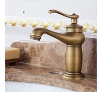 Robinets, Bassin Taps Antique Brass Salle de Bain Taps Mixer Lavage Récolant Robinet européen cuivre Antique (C)